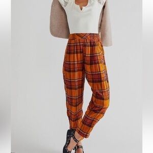 Free People - Preppy Plaid Pull-On Pants